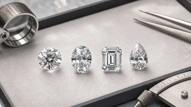 Diamond Shapes Explained: Round, Oval, Emerald, and Pear