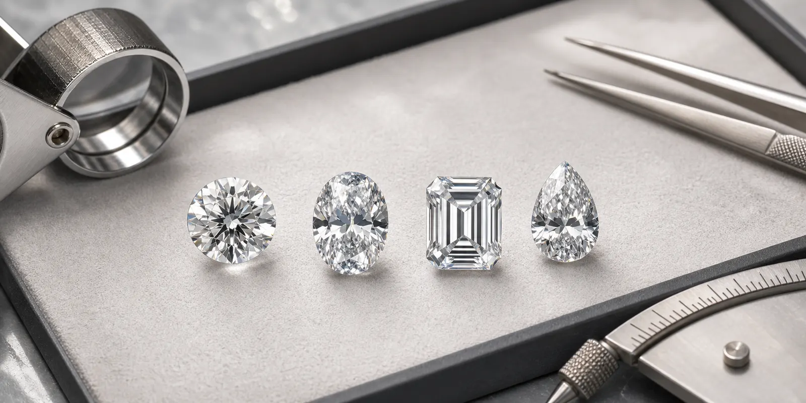 Diamond Shapes Explained: Round, Oval, Emerald, and Pear